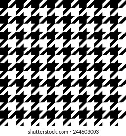 Houndstooth pattern, seamless vector.