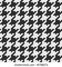 Houndstooth pattern. Seamless vector.