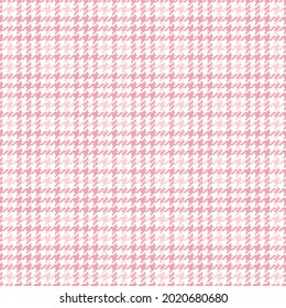 Houndstooth pattern tweed for autumn in brown, grey, beige. Seamless small checks neutral graphic vector background for scarf, dress, jacket, coat, skirt, trousers, other modern fashion fabric print.