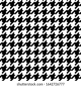 Houndstooth pattern.Wallpaper, Abstract background,Tablecloths, Clothes, Shirts, Dresses, Bedding, Blankets and other textile products-EPS10