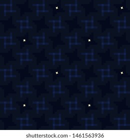 Houndstooth, pie de poul pattern modern check motif. Simple geometric all over print block for apparel textile, garment, ladies dress fabric, mens shirt. Eighties fashion hatch design vector graphic.