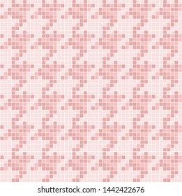 Houndstooth or pied-de-poule tweed pattern vector. 