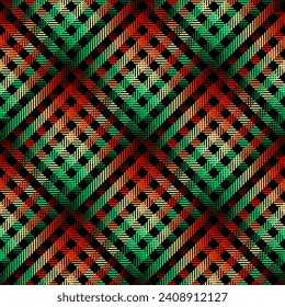 Houndstooth plaid geometric overlay style pattern. Vector image.