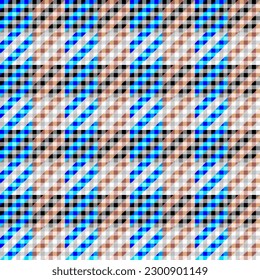 Houndstooth plaid pattern. Seamless background. Vector image.