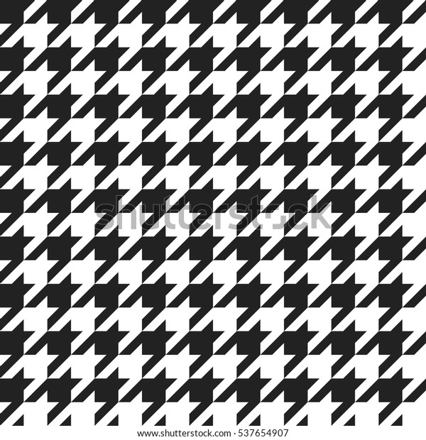 千鳥格子 服飾用のレトロな幾何学模様 シームレスなクラシックベクター画像の背景 ビンテージの繊維テクスチャー 白黒のスタイル のベクター画像素材 ロイヤリティフリー