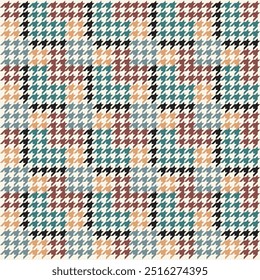 houndstooth padrão de verificação sem costura xadrez design