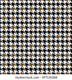 Houndstooth Seamless Mix Color Design Pattern
