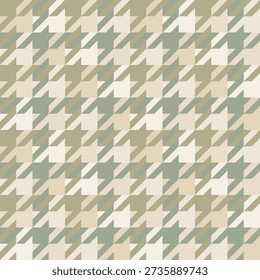 Houndstooth seamless pastel brown vector pattern or background. Traditional Scottish tartan plaid fabric collection for website background or desktop wallpaper.abstract