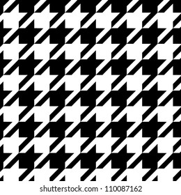 Big Seamless Graphic Houndstooth Pattern Black White Stock Vector by  ©jengel17 278420544