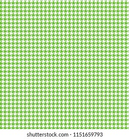 Houndstooth Seamless Pattern - Classic lime green and white houndstooth texture
