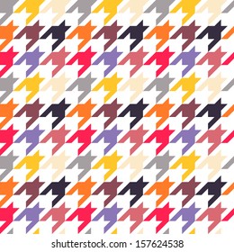 Houndstooth seamless pattern, colorful. Can be used for wallpaper, pattern fills, web page background,surface textures