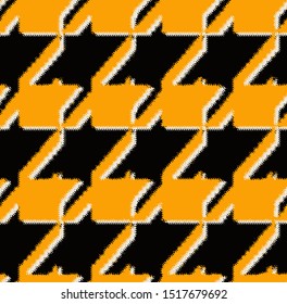 Houndstooth seamless pattern.  Crowbars images leopard print.
