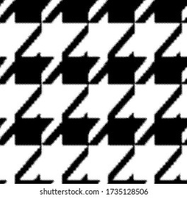 Houndstooth seamless pattern.  Crowbars images leopard print.