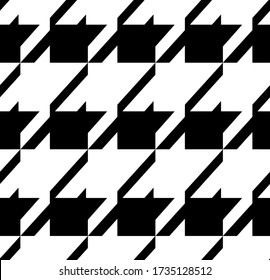 Houndstooth seamless pattern.  Crowbars images leopard print.