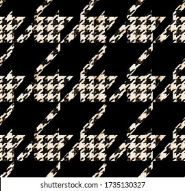 Houndstooth seamless pattern.  Crowbars images leopard print.