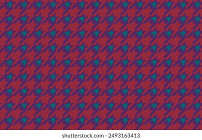 Patrón sin fisuras Houndstoth. Diseño de patrón de pie de ganso. Tartan tweed textil de fondo. Cuadros a cuadros sin costuras. Fondo geométrico Abstractas. Colección textil retro.
