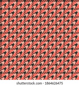 Houndstooth seamless pattern. Tartan tweed textile background.