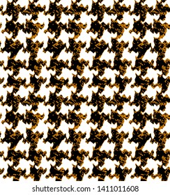 Houndstooth seamless pattern. Vintage textile texture. Classic fashion. crowbars images pattern