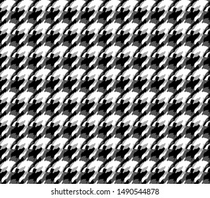 Houndstooth seamless pattern. Vintage textile texture. Classic fashion. crowbars images pattern