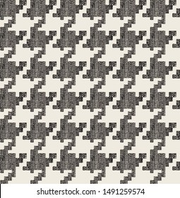 Houndstooth seamless pattern. Vintage textile texture. Classic fashion. crowbars images pattern 
