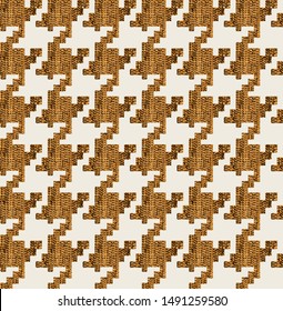 Houndstooth seamless pattern. Vintage textile texture. Classic fashion. crowbars images pattern 