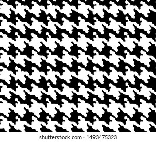 Houndstooth seamless pattern. Vintage textile texture. Classic fashion. crowbars images pattern