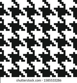 Houndstooth seamless pattern. Vintage textile texture. Classic fashion. crowbars images pattern