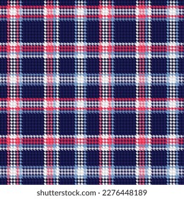 Houndstooth Tartan nahtloses Muster, Art Nr. 28.