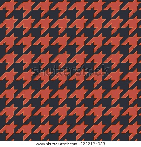 Houndstooth vector background. Modern classic seamless pattern. Eccentric fashion print for fabric, paper, packaging