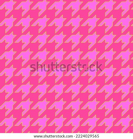 Houndstooth vector background. Modern classic seamless pattern. Eccentric fashion print for fabric, paper, packaging