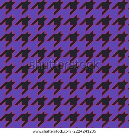 Houndstooth vector background. Modern classic seamless pattern. Eccentric fashion print for fabric, paper, packaging