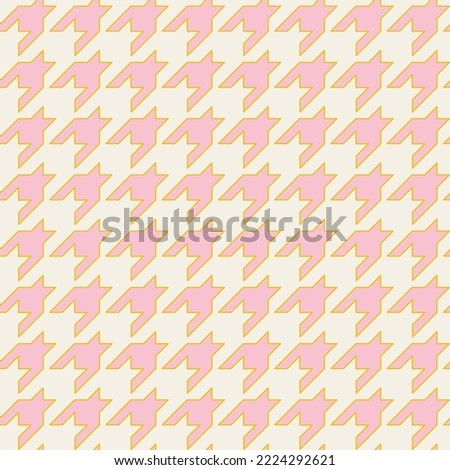 Houndstooth vector background. Modern classic seamless pattern. Eccentric fashion print for fabric, paper, packaging