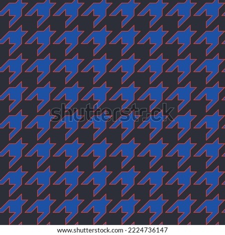 Houndstooth vector background. Modern classic seamless pattern. Eccentric fashion print for fabric, paper, packaging