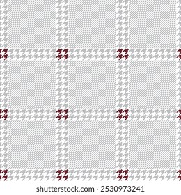 Hounstooth mix twill Fabric Print Pattern