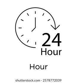 Hour – Clock Representing 247 Availability