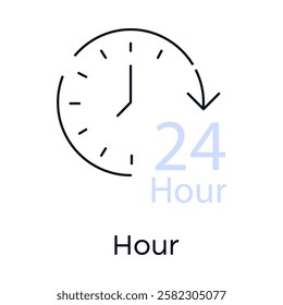 Hour – Clock Representing 247 Availability