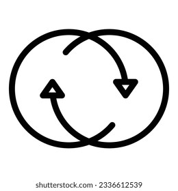 Hour duration icon outline vector. Time clock. Calendar web