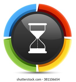 hour glass button