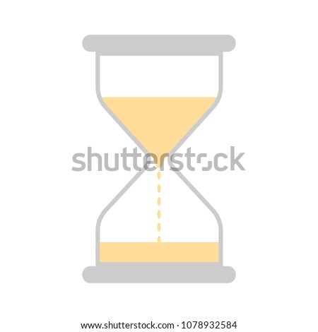 hour glass button - vector sand glass, vector watch countdown, symbol sign isolated