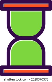 Hour Glass Filled Vector Icon Design
