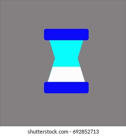hour glass icon flat design