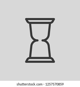 Hour glass icon isolated on background. Deadline symbol modern, simple, vector, icon for website design, mobile app, ui. Vector Illustration