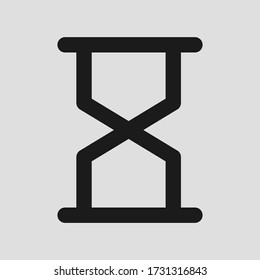 Hour glass icon logo symbol. Vector graphic. Eps 10.