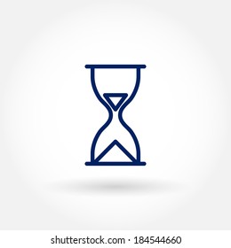 Hour glass icon. Modern line icon design. Modern icons for mobile or web interface. Vector illustration. 