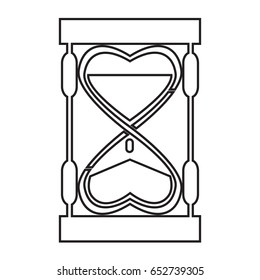 hour glass icon outline
