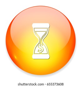 hour glass money icon