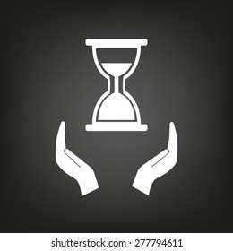 hour glass vector icon