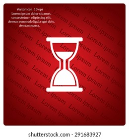 hour glass vector icon