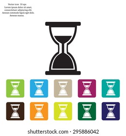hour glass vector icon