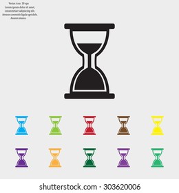 hour glass vector icon